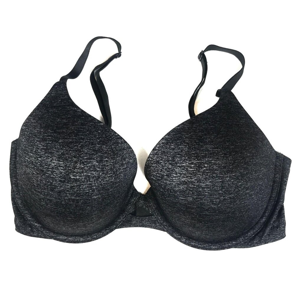 Victoria's Secret 34DD Perfect Shape Black Bra Lined Underwire Adjustable Straps